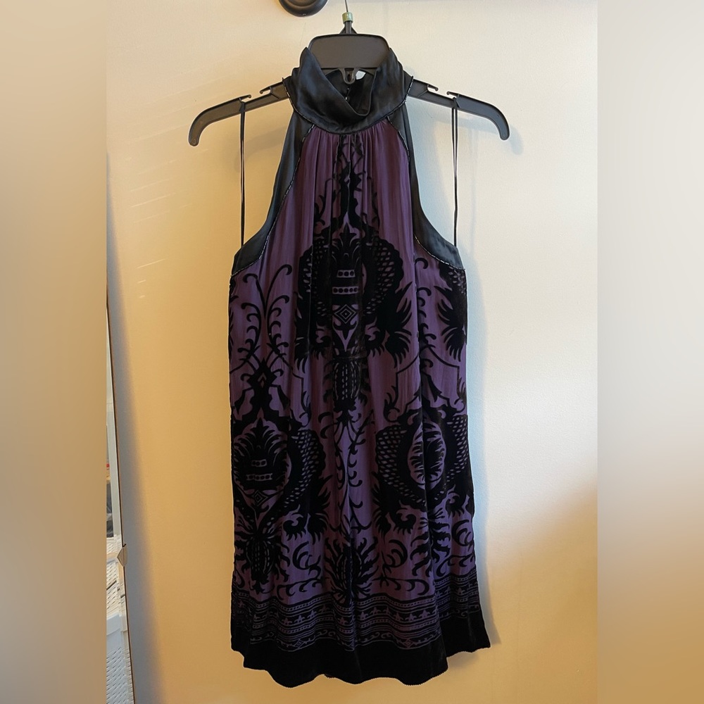 Max Studio Velvet Purple dress